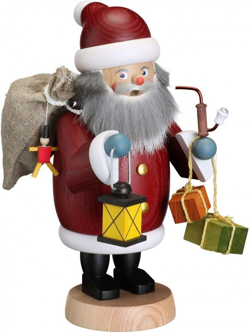 Seiffener Volkskunst German Incense Smoker Santa Claus, Height 19 Cm / 8 Inch, Original Erzgebirge by Seiffener Volkskunst SV 12659