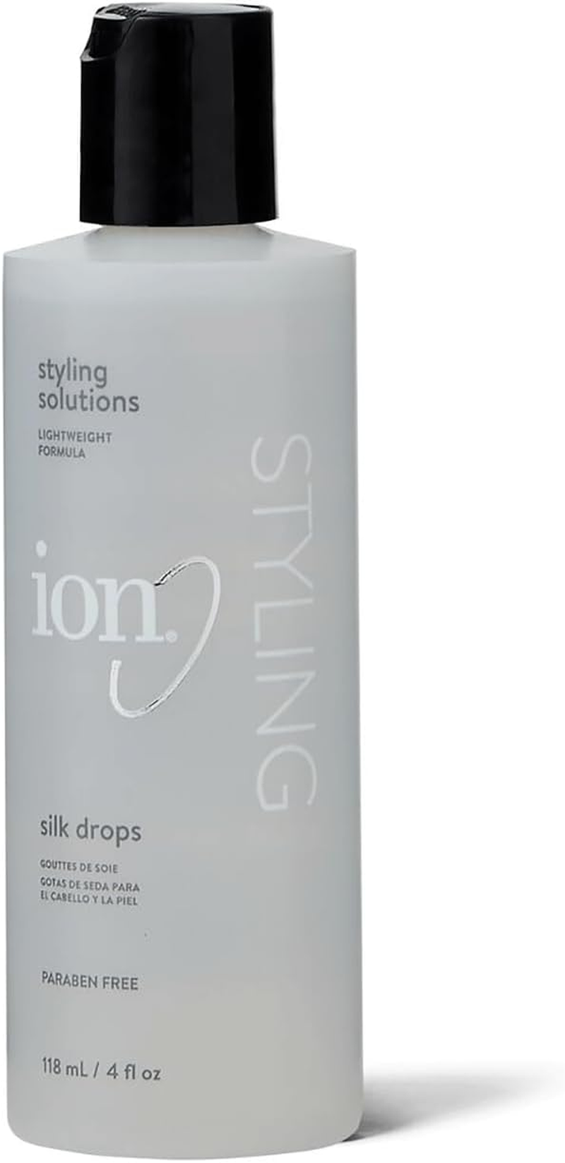 Ion Silk Drops, Adds Shine & Softness, Lightweight Formula, Frizz Control, Infused with Silk Protein, 4 Fl Oz image number 1