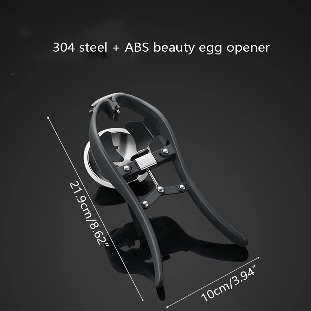Egg Cracker,L Egg Opener, Automatic Egg Cracking Tool, Easy Eggshell Cuttereggshell Cutter Egg Separator Creative Kitchen Tools (Black) image number 1
