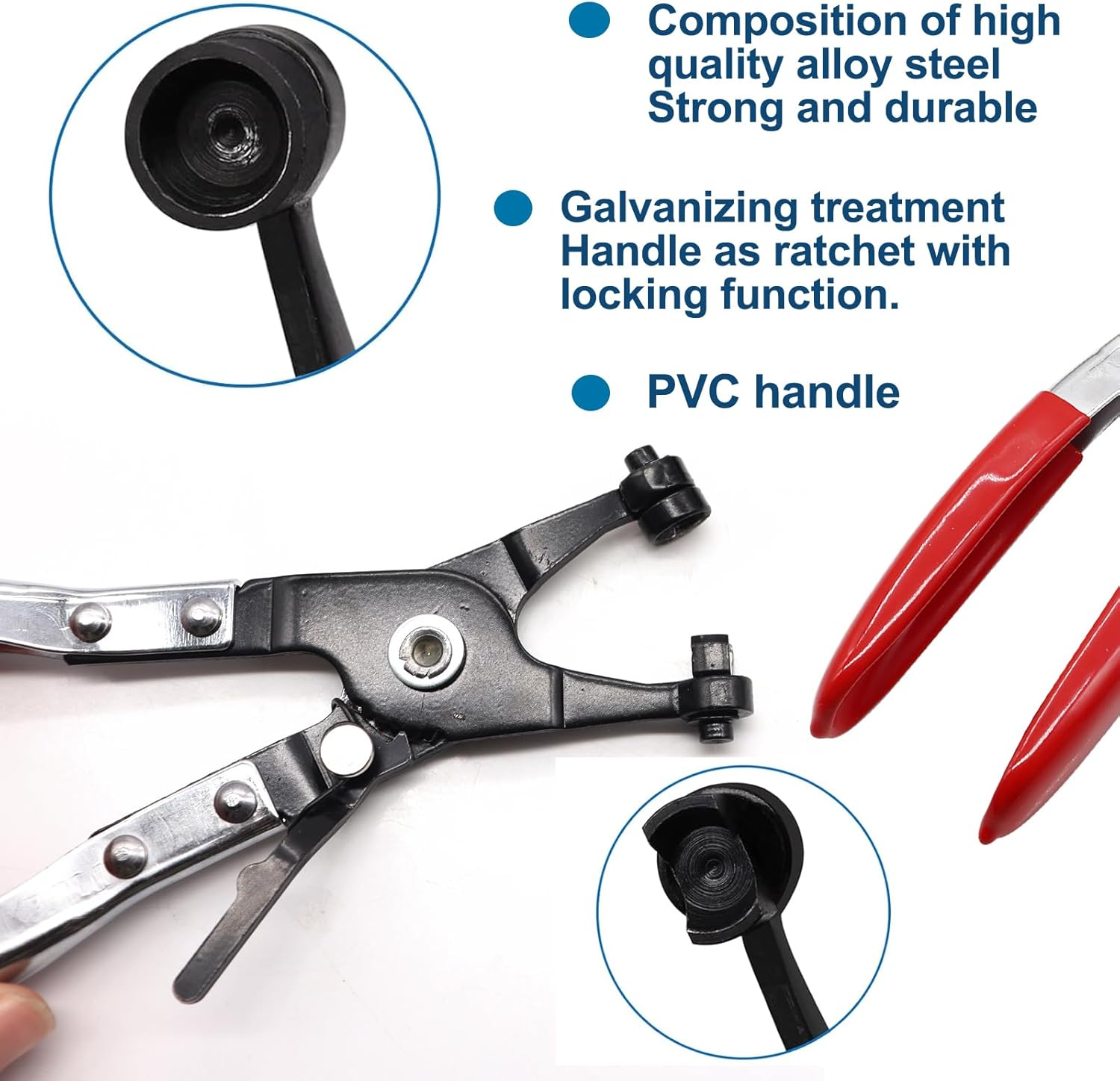 Taiss 160PCS 6-17Mm Spring Band Type Hose Pipe Clamp Assortment Kit.Low Pressure Air Clip Clamp for Hose Fuel Silicone Vacuum Sleeving Hose Clamp (6Mm 7Mm 9Mm 10Mm 11Mm 14Mm 16Mm 17Mm) image number 6