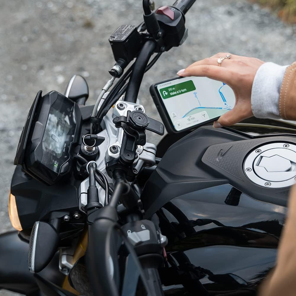 Quad Lock Motorcycle Handlebar Mount PRO for Iphone, Samsung Galaxy and Pixel Smartphone