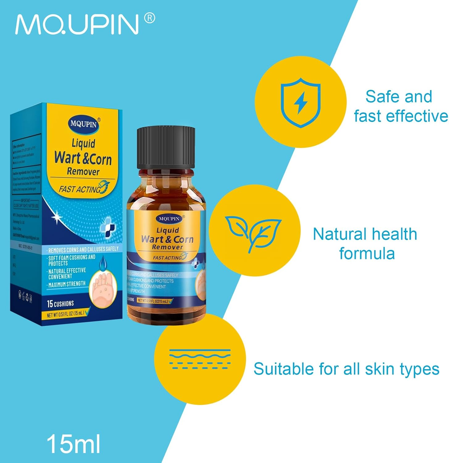 MQUPIN Corn Removers for Feet Extra Strength, Foot Corn Remover image number 4