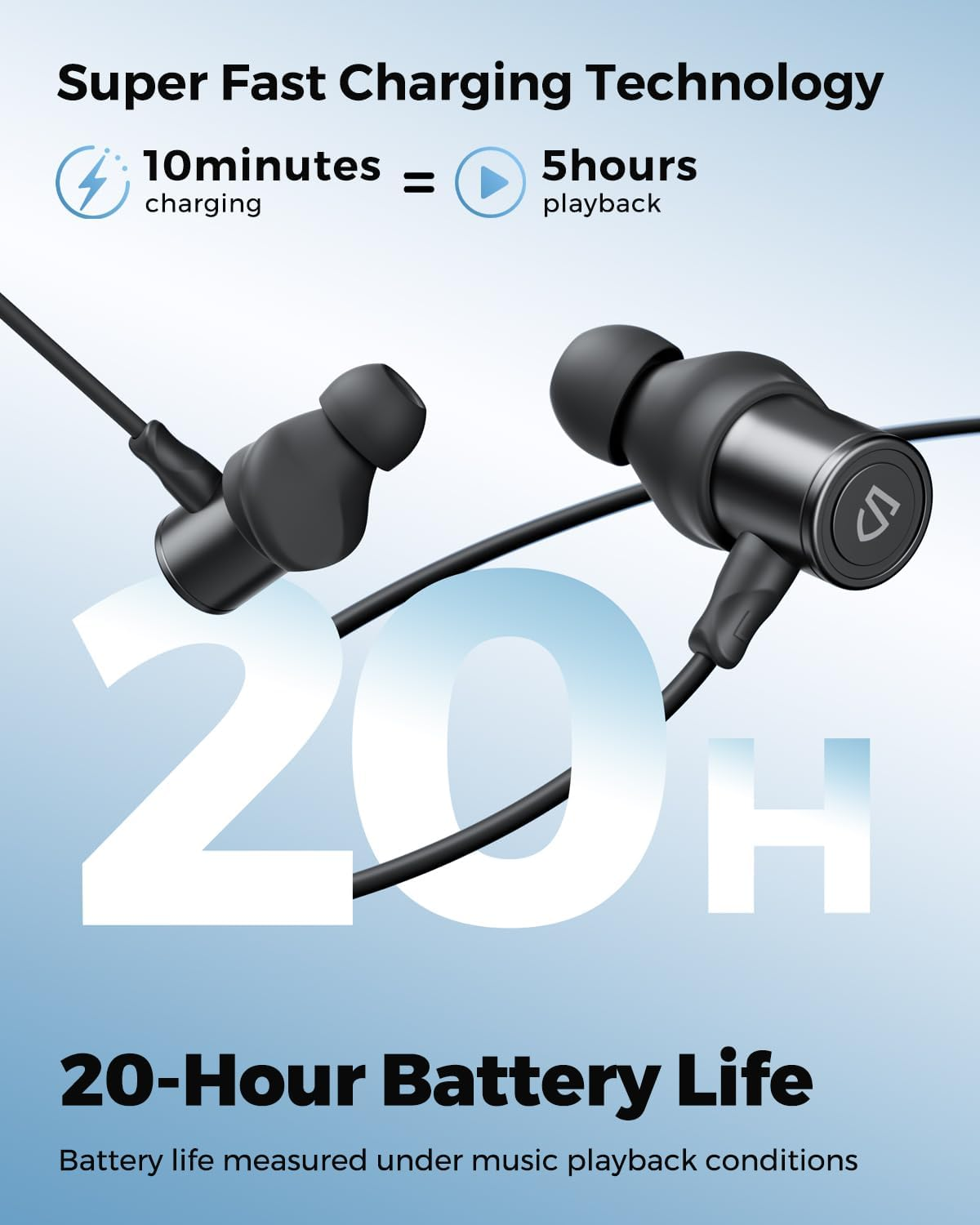 【2025 VGP Winner】 SOUNDPEATS Q40 HD Bluetooth Neckband Headphones, Hi-Res Certified with LDAC, 20H Battery Life, AI Noise Cancelling Mic, IP67 Waterproof Wireless Earphones for Sports, Running, Work