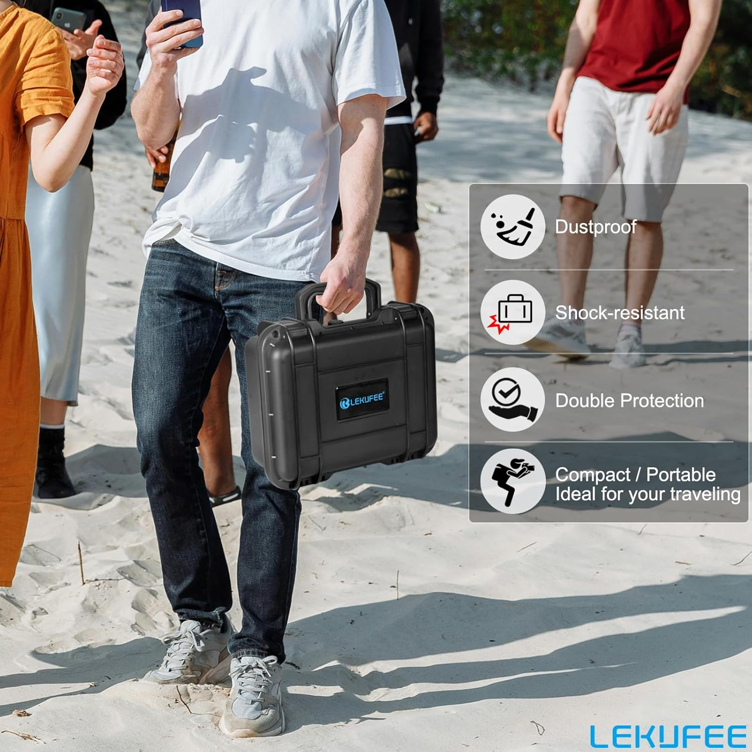 Waterproof Hard Case Compatible with Insta360 Ace Pro 2/Insta360 Ace Pro/Insta360 Ace/Action Camera/Vlogging Camera/Live Streaming and Accessories(Case Only) image number 6