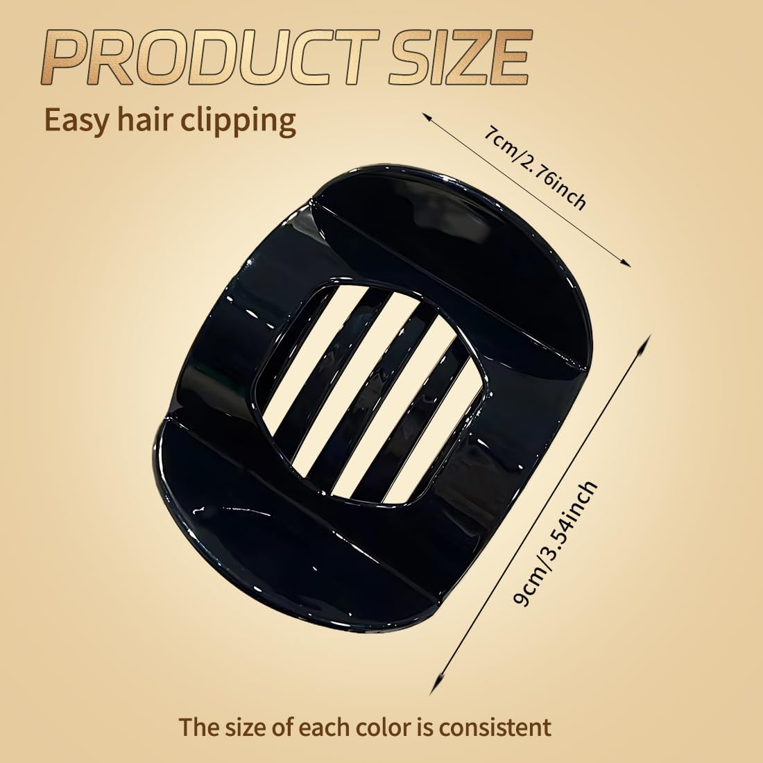 GGUFAY 6 X Women'S Hair Clips, Large French Hair Clips, Non-Slip Hair Clips, Elegant for Women and Girls image number 3