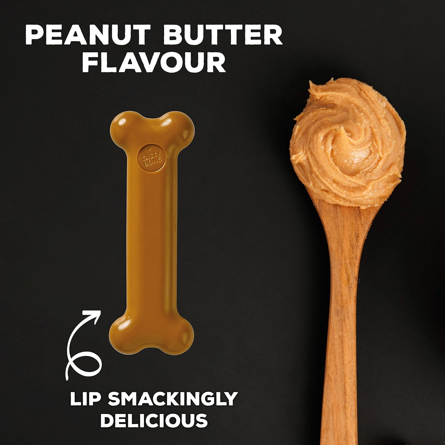 Tasty Bone Nylon Peanut Butter Dog Chew Toy Bone Large image number 5