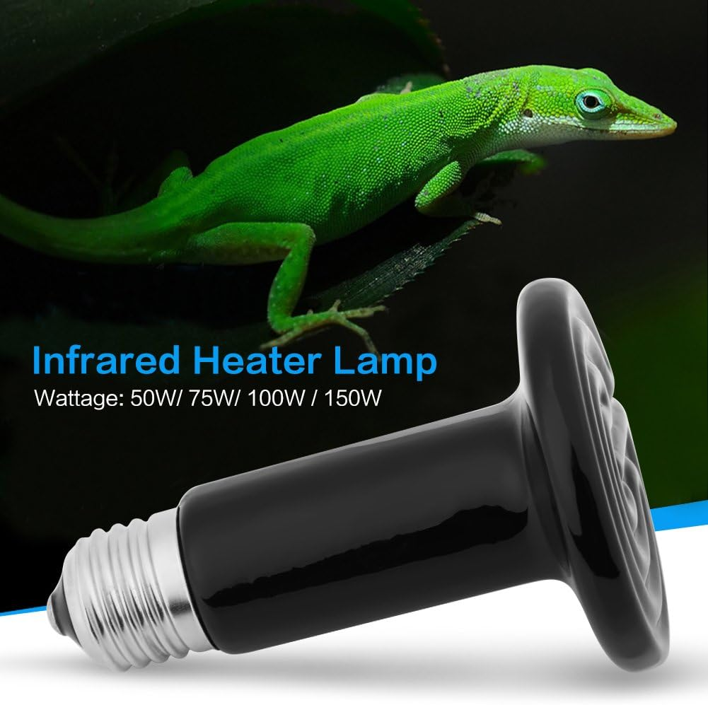 Reptile Heat Lamp Bulb Ceramic Infrared Heat Emitter 50W (75W) image number 3