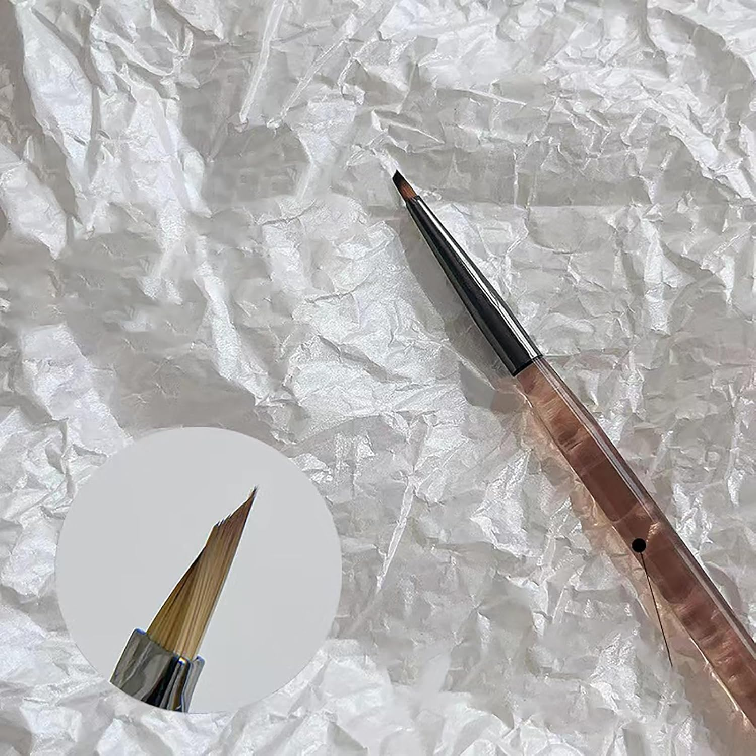 Nail Brush for Drawing Petals and Butterflies, Watercolor Paint Brushes for Oil Painting, Acrylic Paint Brushes（1 Pack）