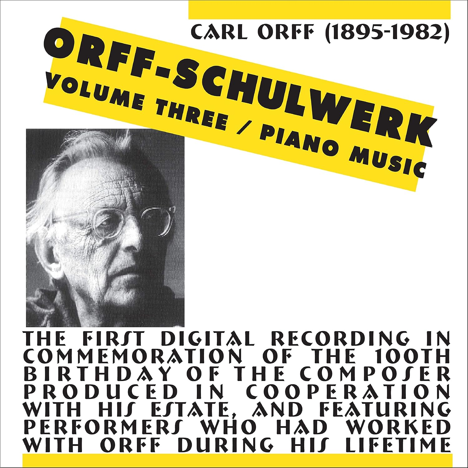 Orff-Schulwerk Vol 3: Piano Music