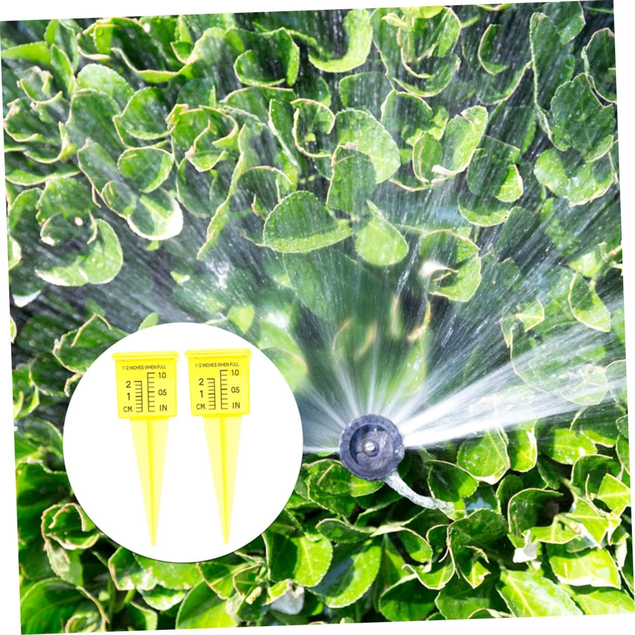 DOITOOL 3Sets Heavy Duty Outdoor Rain Gauge Plastic Sprinkler Gauge Rain Gauge Container for Accurate Rainfall Measurement 4Pcs*3 image number 3