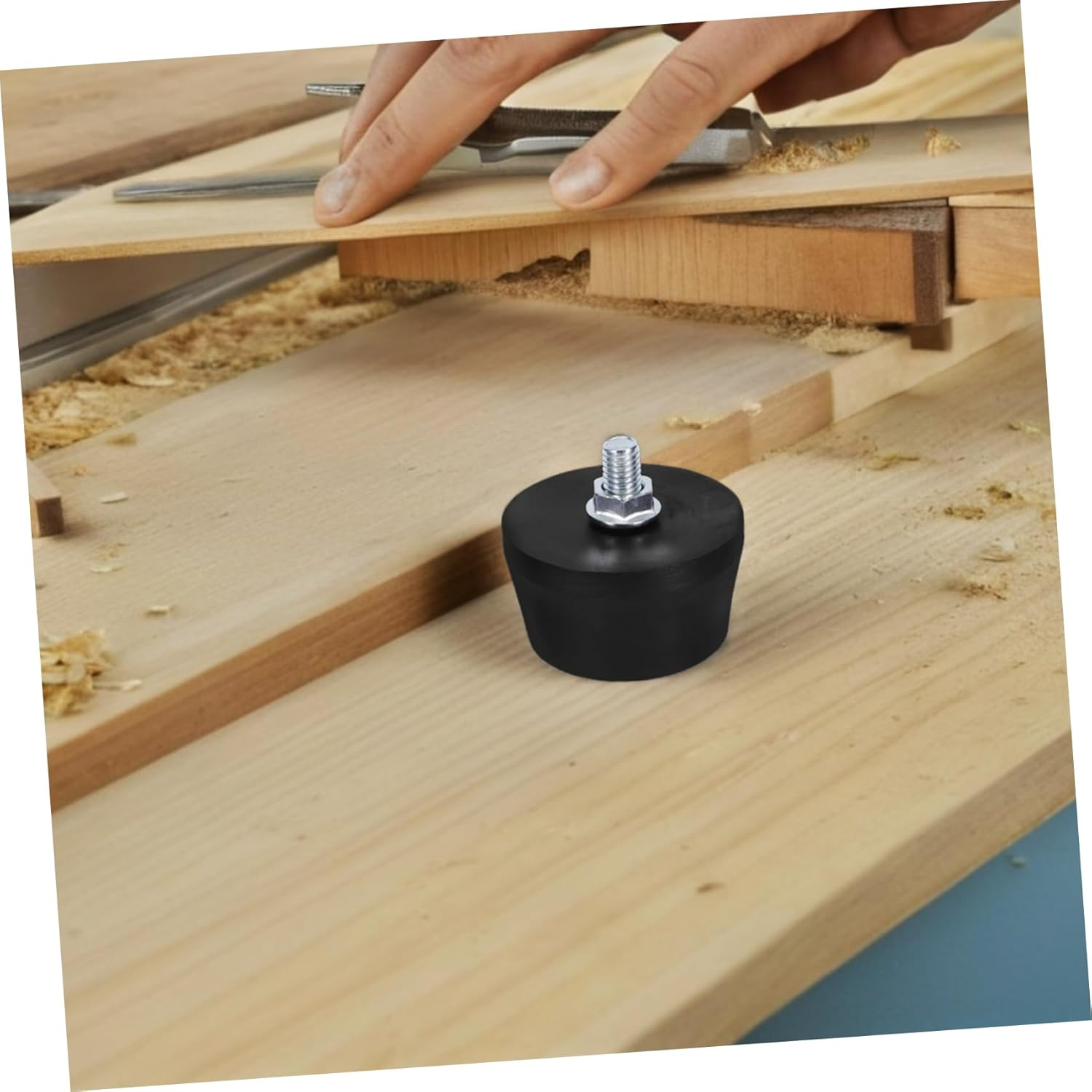 4Pcs Rubber Foot Pads for Air Compressors Heavy Duty Noise Reduction Mounting Feet Oil Resistant Vibration Control for Industrial Machines Elegant Design image number 1