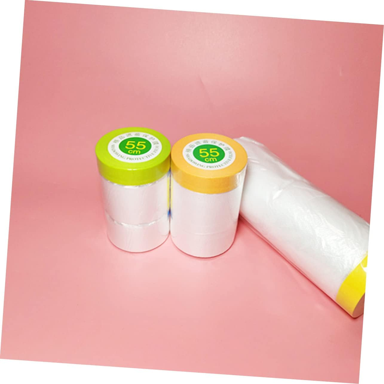 Jojofuny 6Rolls Masking Paper Automotive Masking for Painting Covering Protective Film Tape Paper for Automotive Paint Supplies