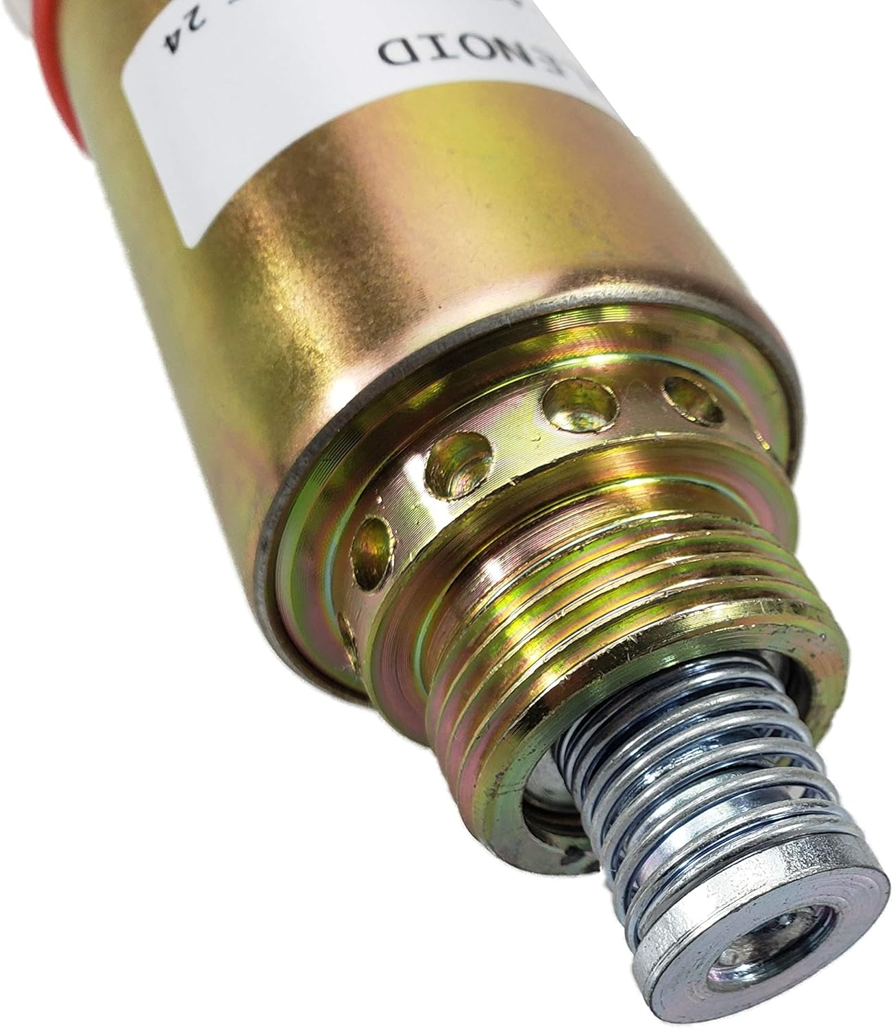 CAT Fuel Shutdown Stop Solenoid 155-4652 8C-3663 125-5772 155-4651 Fit Caterpillar Caterpillar Excavator E320B E325B E325C E325CL 24VDC image number 1