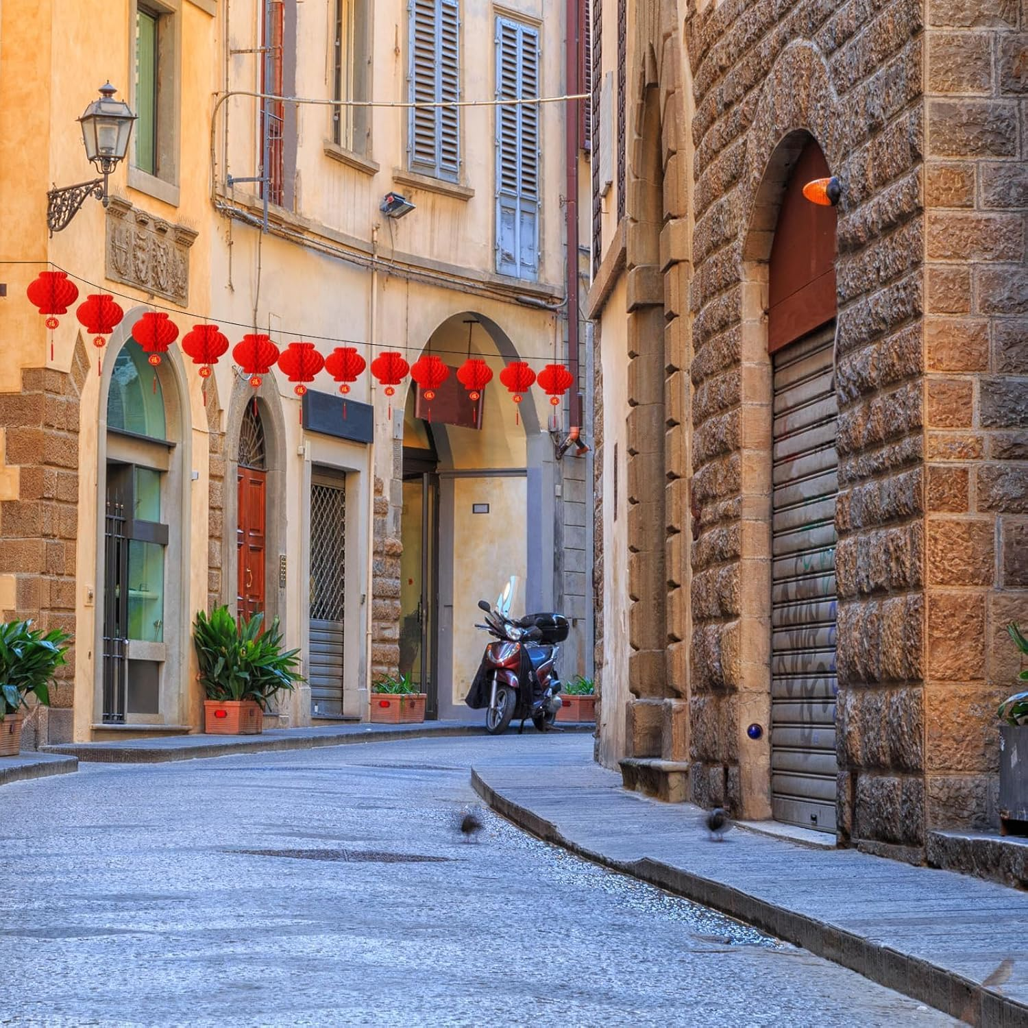 20Pcs 10 Inch Chinese New Year Decorations , Traditional Red Paper Lanterns with Tassels for Lunar New Year Spring Festival, Hanging Lanterns for Home, Wedding, Restaurant Party Celebration Supplies image number 2