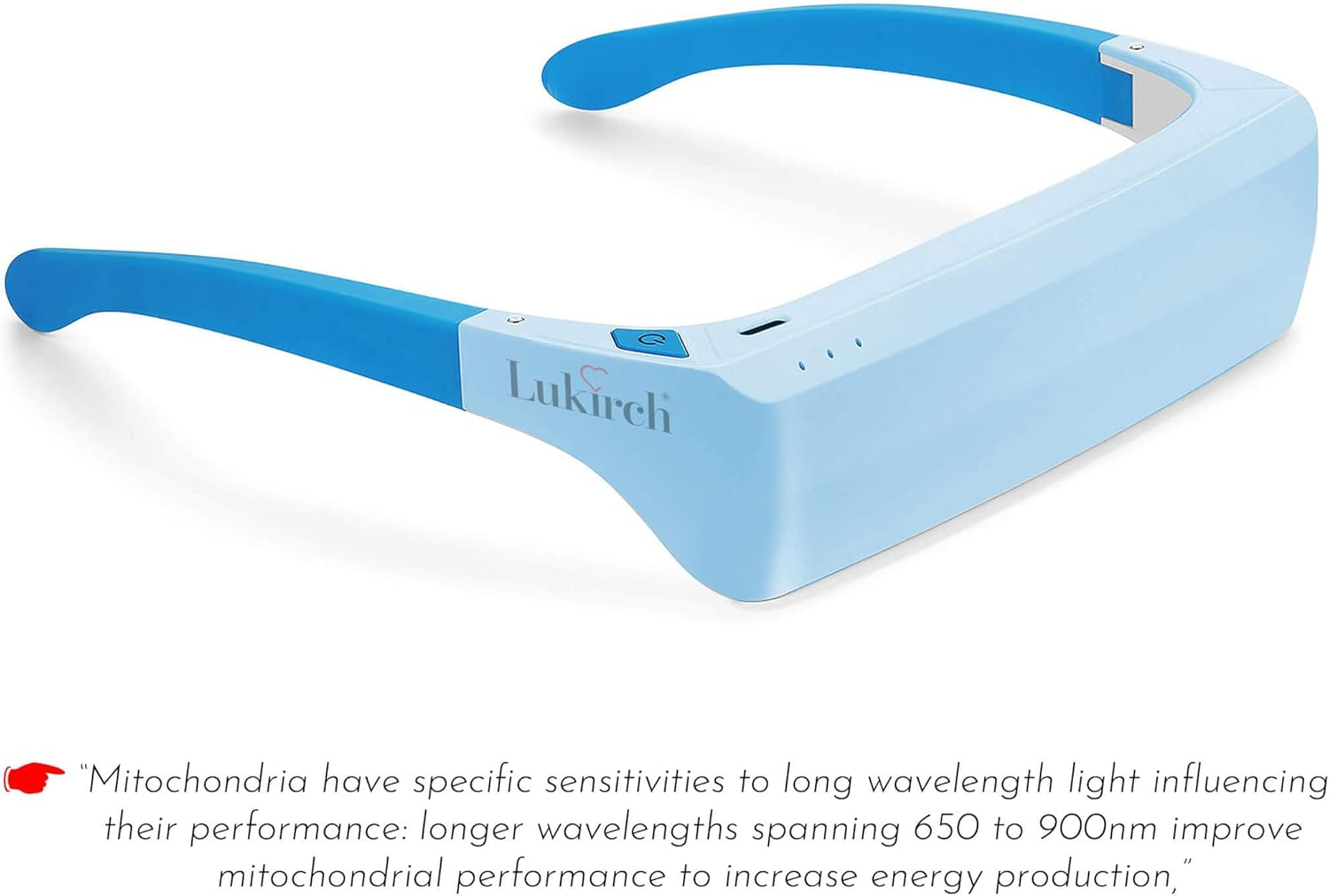 Red Light Therapy Glasses for Vision Improvement & Eye Health, 670Nm Wearable Light Therapy Glasses - Helps Improve Eyesight, Reduce Eye Strain, Enhance Sleep (Red Light) image number 2