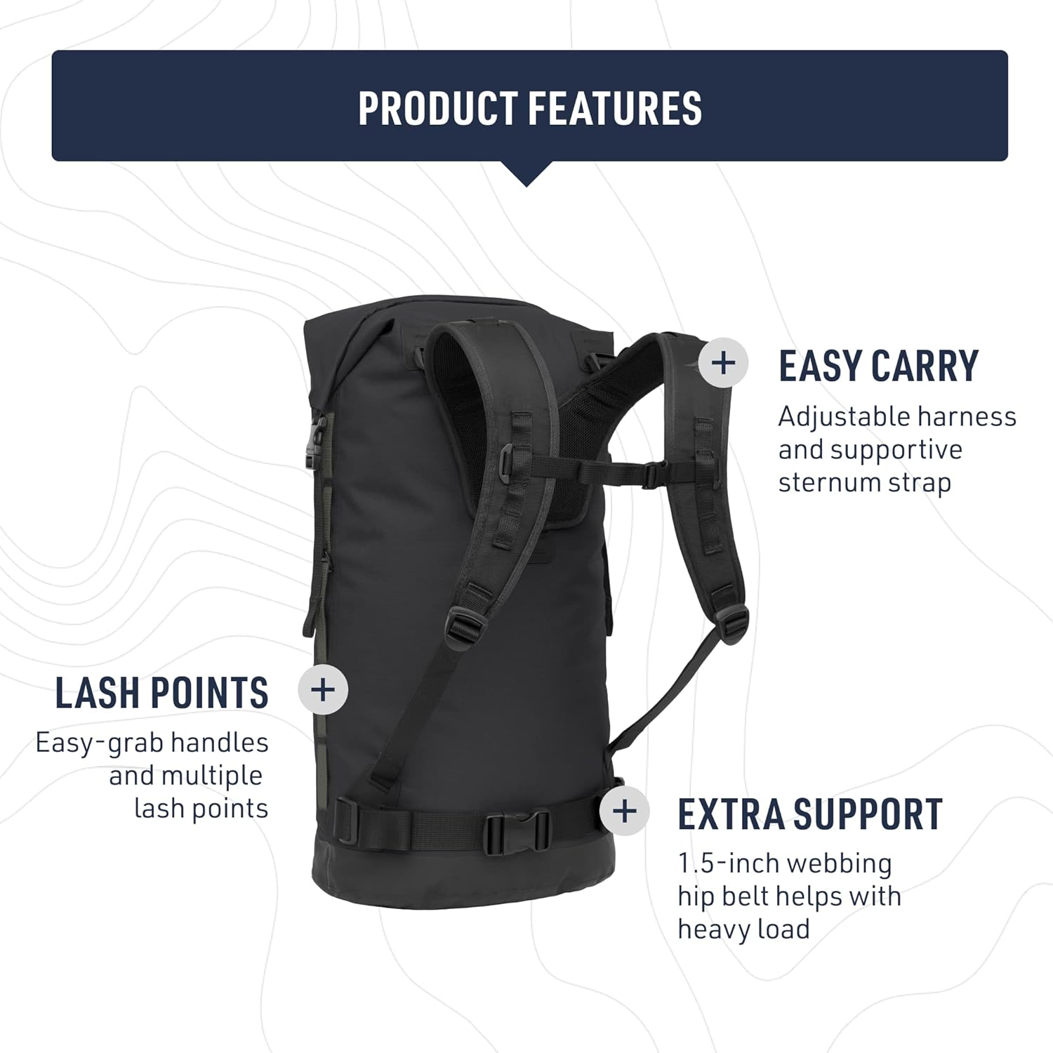 Sea to Summit Big River Dry Backpack with Adjustable Harness image number 3