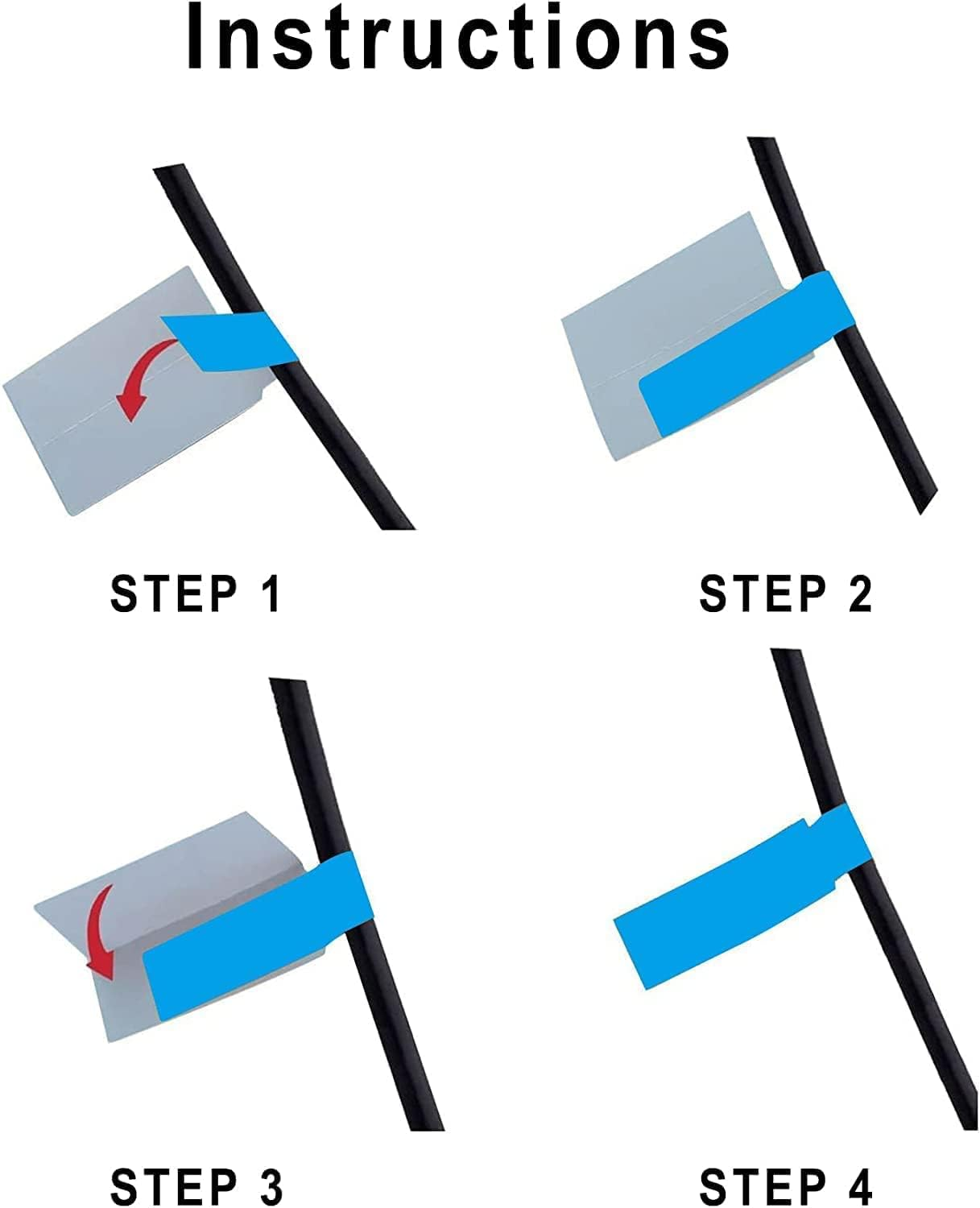 300Pcs Cable Labels, 10 Colors Colorful Cord Labels Self Adhesive Waterproof Stickers for Cables Laser Printer Labeling Various Charger Cords,Cables Handwriting for Computer Wire Cable Management&hellip; image number 4