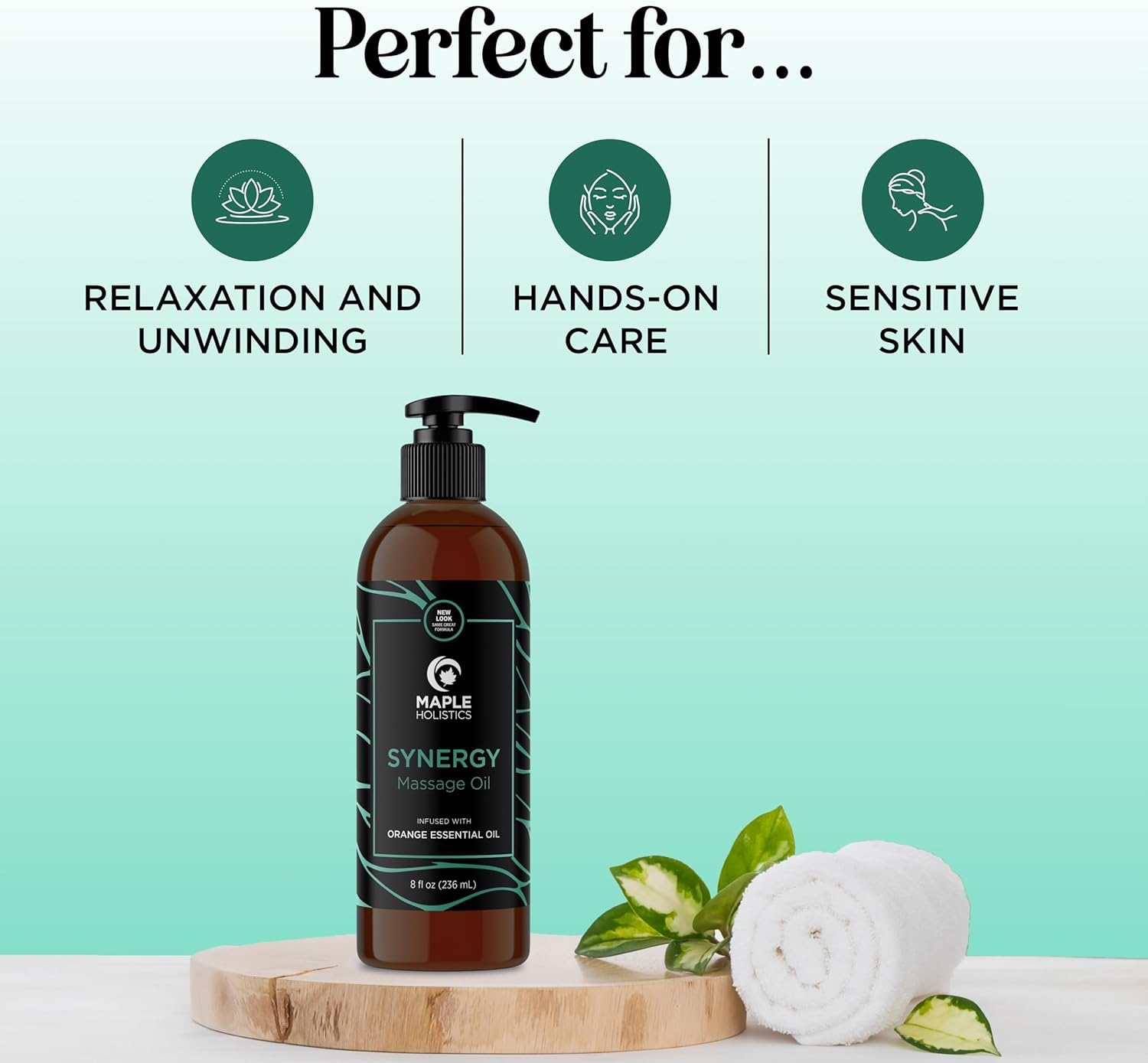 Maple Holistics Relaxing Massage Oil - Aromatherapy Essential Oils - Cold Pressed with Antioxidant Rich Lavender Pure Jojoba & Sweet Almond Oil - Great for Sensitive Skin for Women & Men By image number 5