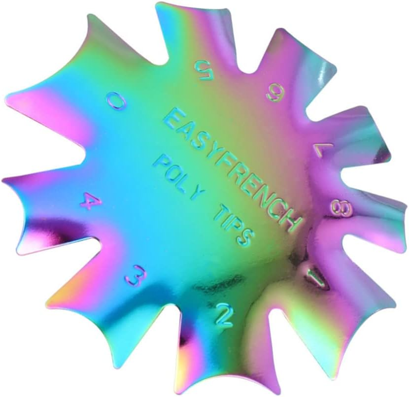 PACKOVE Nail Art Template Stainless Steel Nail Art Plate Pedicure Tools Kit for Women Girls image number 6