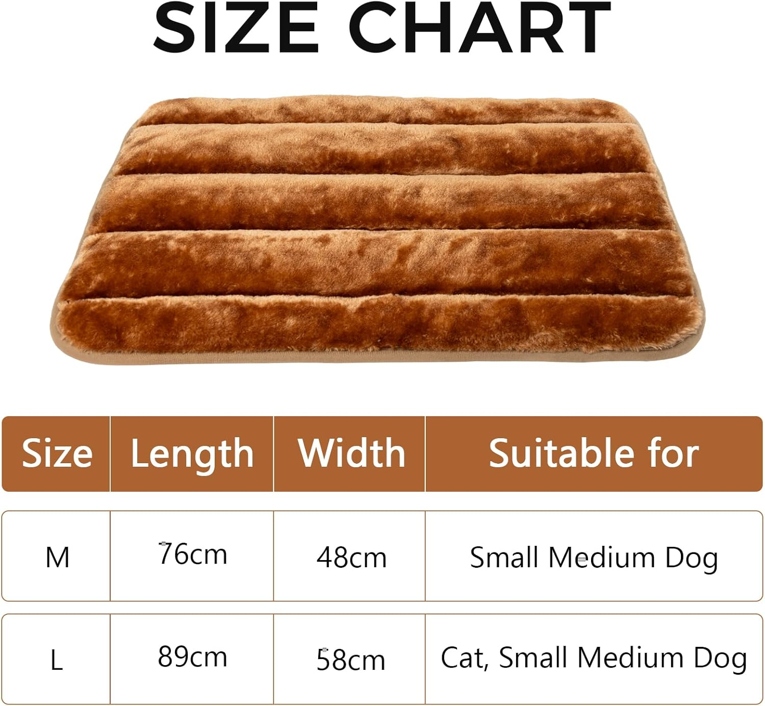 NACOCO Self Warming Cat Mat - Soft Winter Pet Pad Portable Dog Sleeping Bed Machine Washable for Cat Kitten and Puppy Lightweight (Large) image number 6