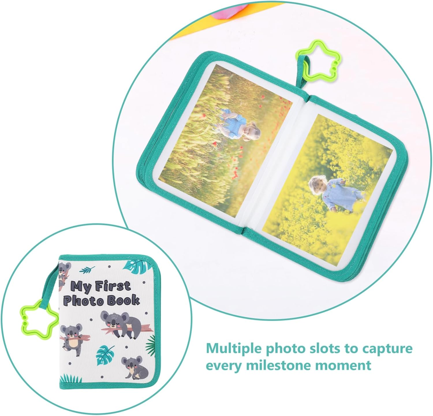 AOKWAWALIY Baby Album Cloth Photo Book for Babies Friends Premier Baby Cloth Photo Book Soft Cloth Baby Photo Book Organizer Safe Memory Picture Book Baby Albums Diy Newborn Sheet Pvc Toddler