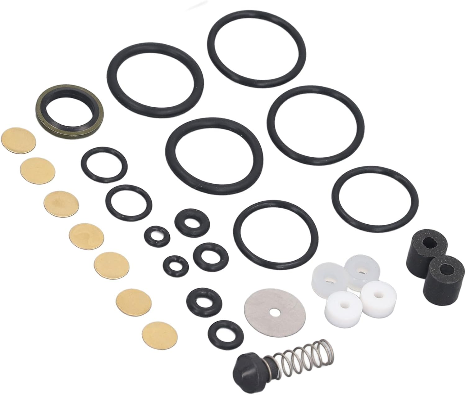 Air Compressor Replacement Parts Kit, with 15 Sealing Rings, 2 Air Pump Piston Rings, 7 anti Explosion Plate, Easy to Install and Use, for High Pressure Air Pump image number 6