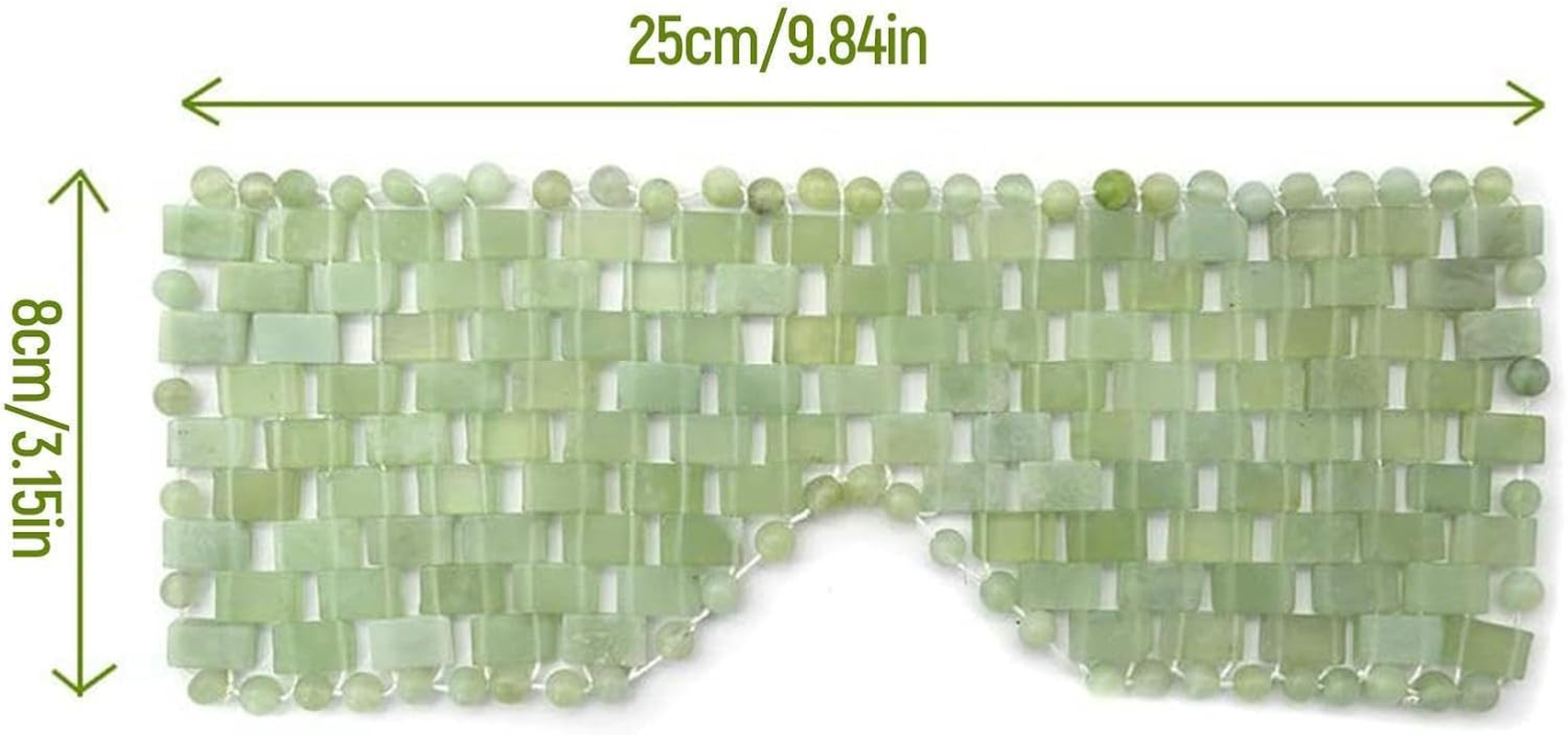 F Fityle Natural Jade Stones Anti-Aging Facial Sleeping Eye Mask Hot or Cold Therapy Blindfold for Puffy Eyes Dark Circles Soothe Eye Fatigue Beauty Skincare image number 5