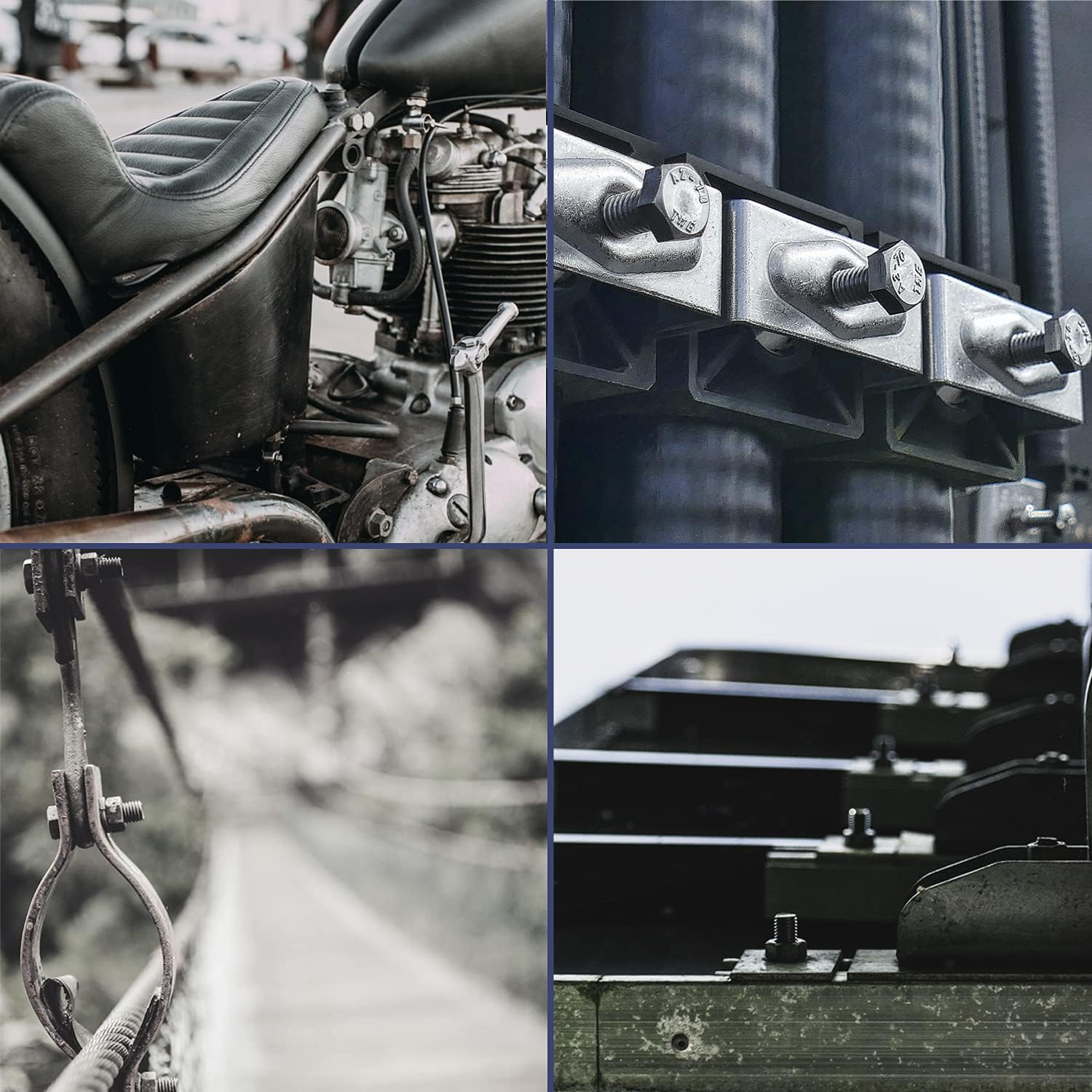 Generic 80PCS Carbon Steel Hex Bolts and Nuts Assortment Kit Hardware Screws Set (5/16""-18) image number 5