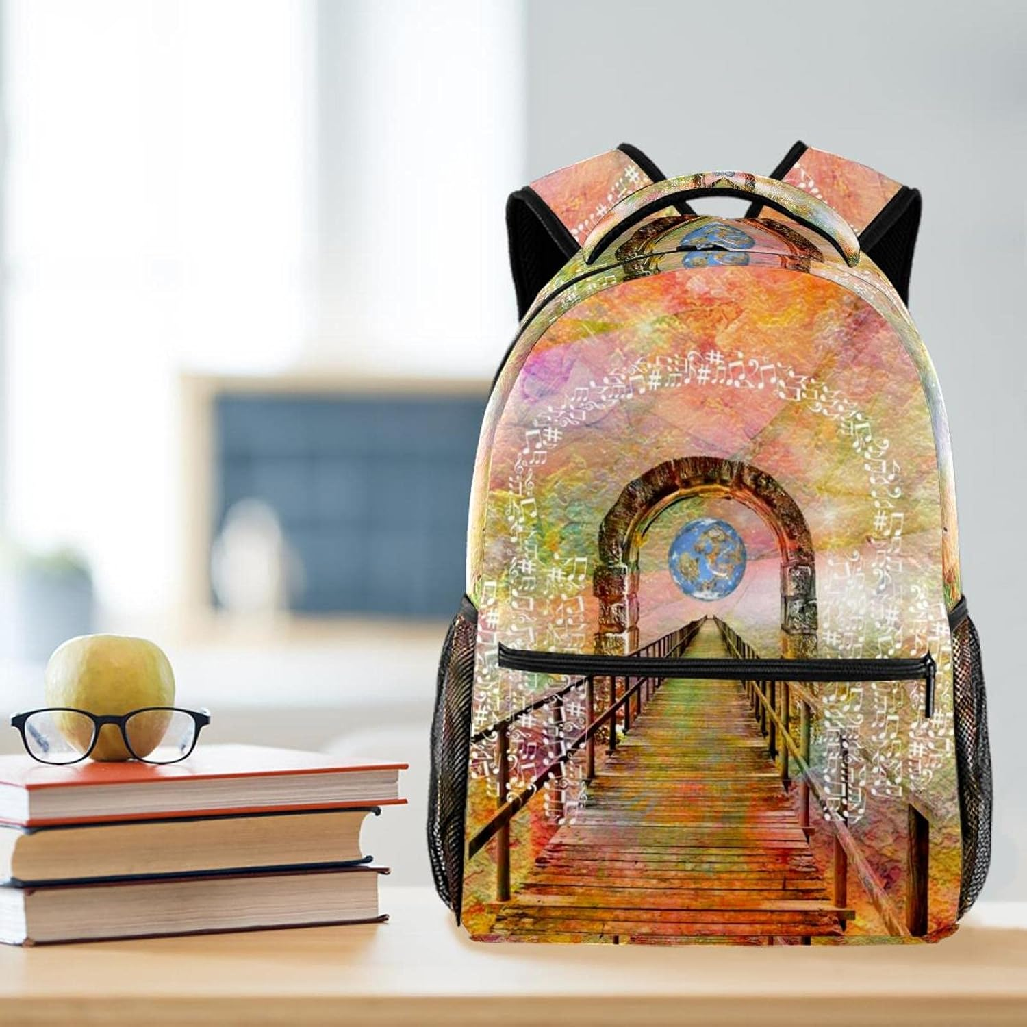 Fairy Tale Door Backpack Students Shoulder Bags Travel Bag College School Tote Backpacks image number 5