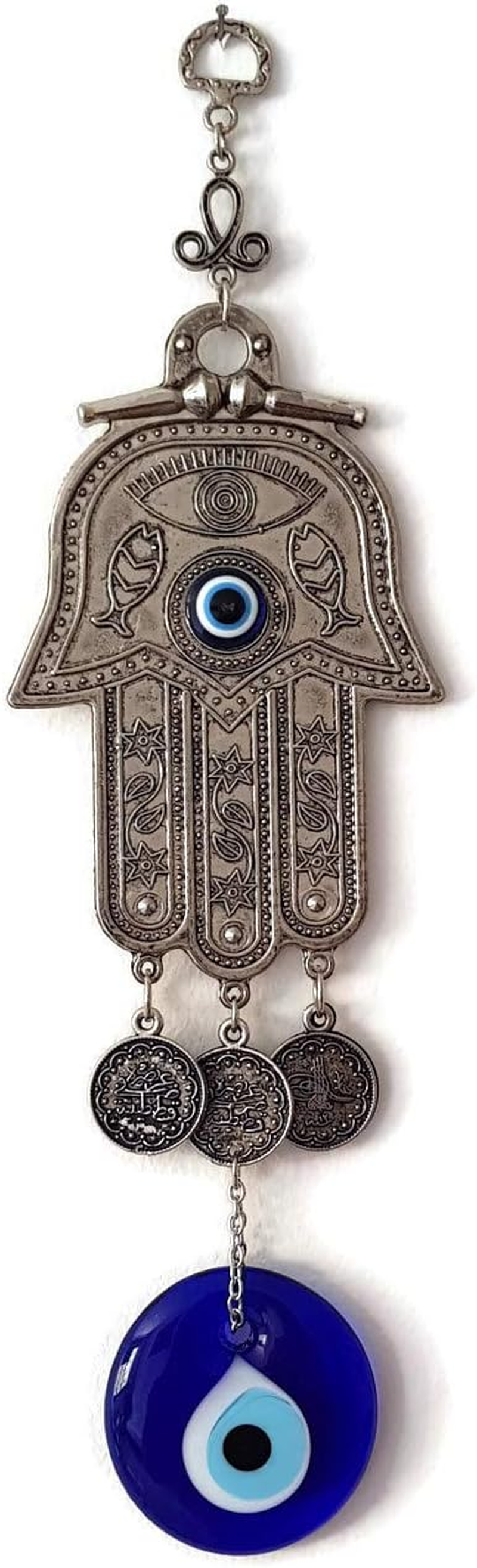 MYSTIC JEWELS - Hamsa, Hand of Fatima Amulet for Blessing the Home, Positive Energy, Luck, and Success