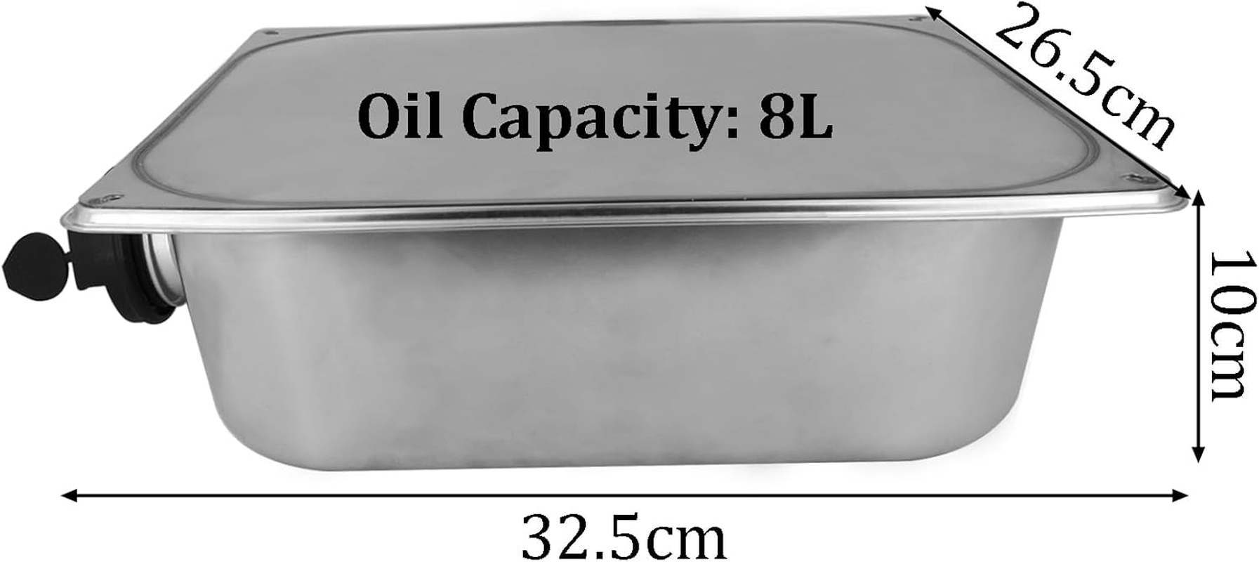 Acbbmns 8L Air Diesel Heater Fuel Tank with Lock and 2 Keys, Stainless Steel Petrol Fuel Tank for Cars Trucks image number 4