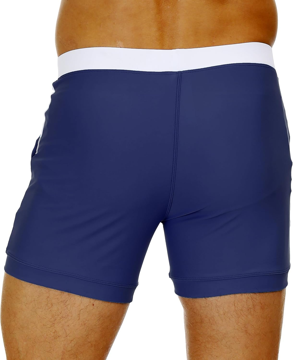Zingther Men'S Stretchy Quick-Dry Swim Trunks, 4" Inseam Shorts with Pockets image number 3