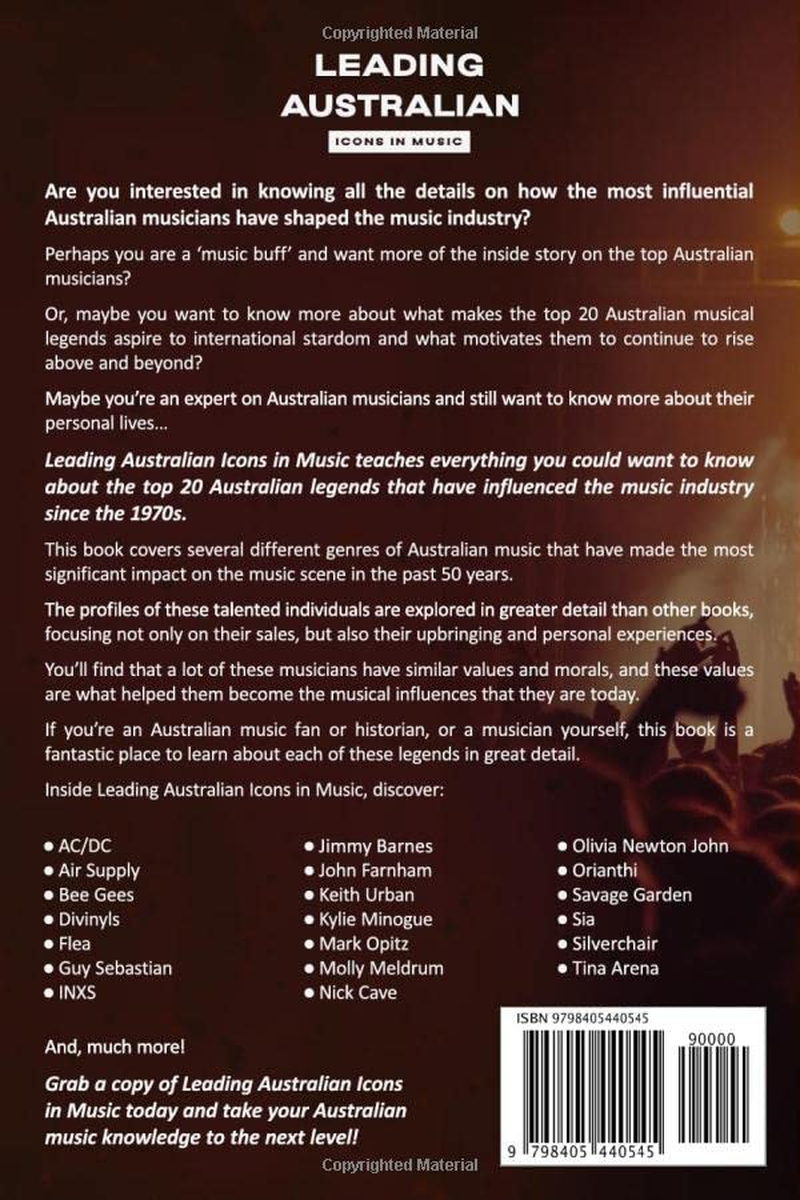 Leading Australian Icons in Music: Insights into 20 Australian Legends That Have Influenced the Music Industry since the 1970S image number 2