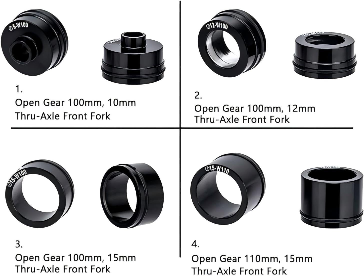 Bike Quick Release Fork Mount Block, Aluminum Alloy Bicycle Front Fork, Block Car Roof Rack Support Bike Stand Holder with Adapters,For Truck/Trailer/Bikes Racks image number 4