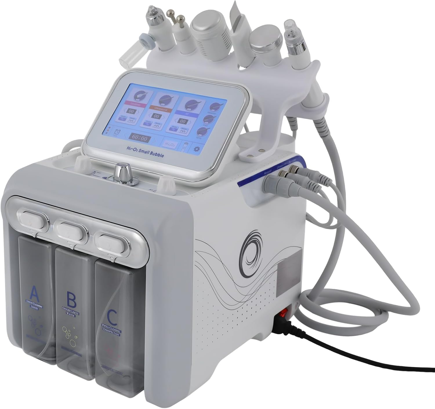 6 in 1 Vacuum Face Cleaning Hydro Water Oxygen Jet Peel Machine, Professional Skin Rejuvenation Machine with Smart Screen, Beauty Instrument Kit for Spa and Home Use image number 5