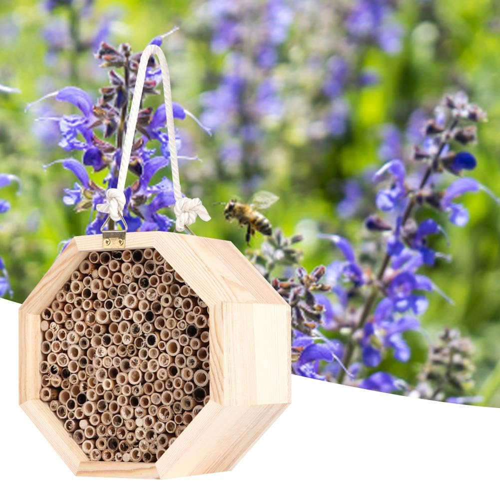 Insect Hotel Insect House, Wooden Bee House, Bee Nesting, Wood Bug Room for Garden for Outdoor Yard Decoration image number 1