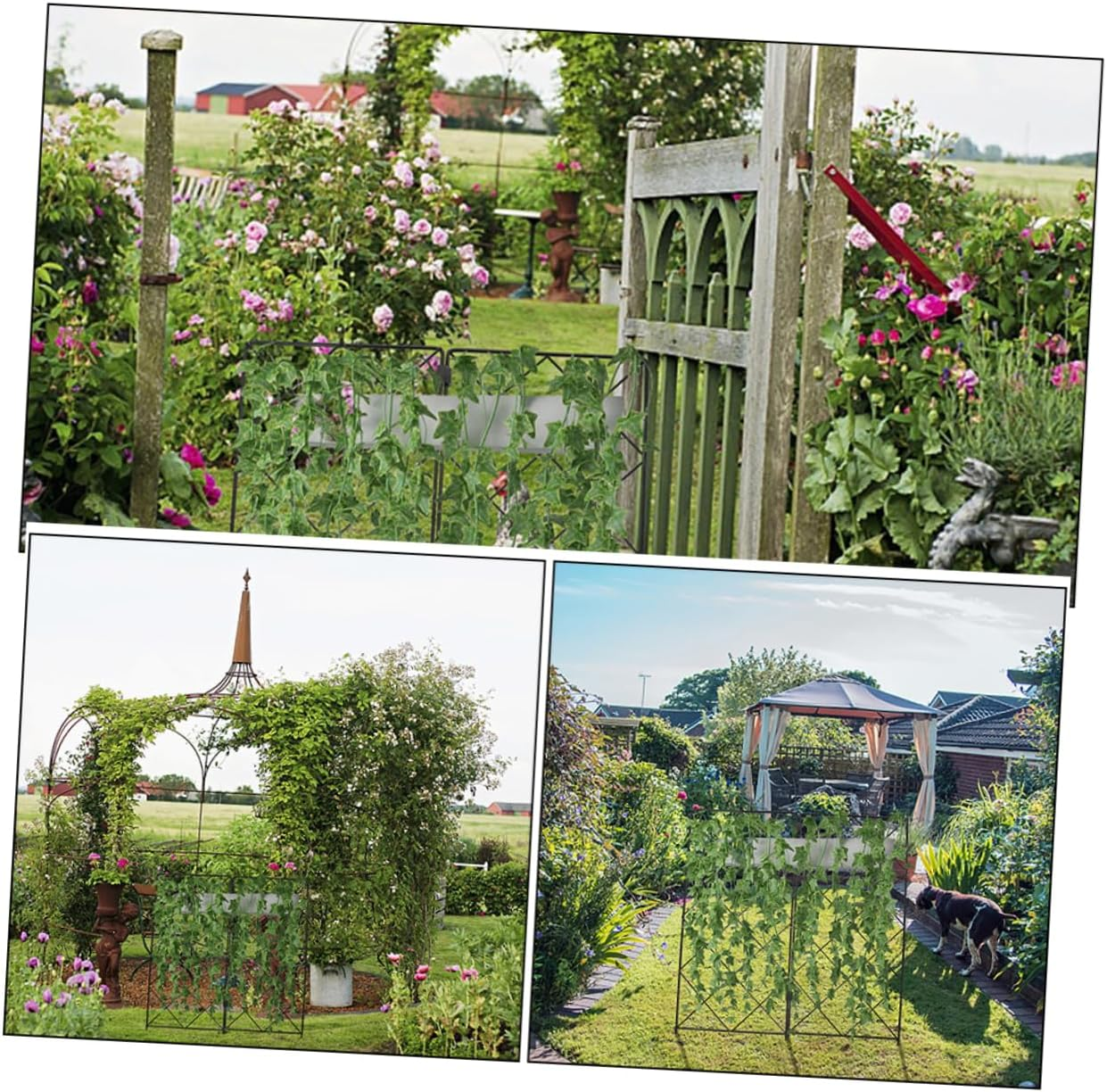 2Pcs Garden Plant Climbing Support Rack Potted Plant Trellis for Vines Decorative Garden Shelves Vine Shaping Stand image number 4