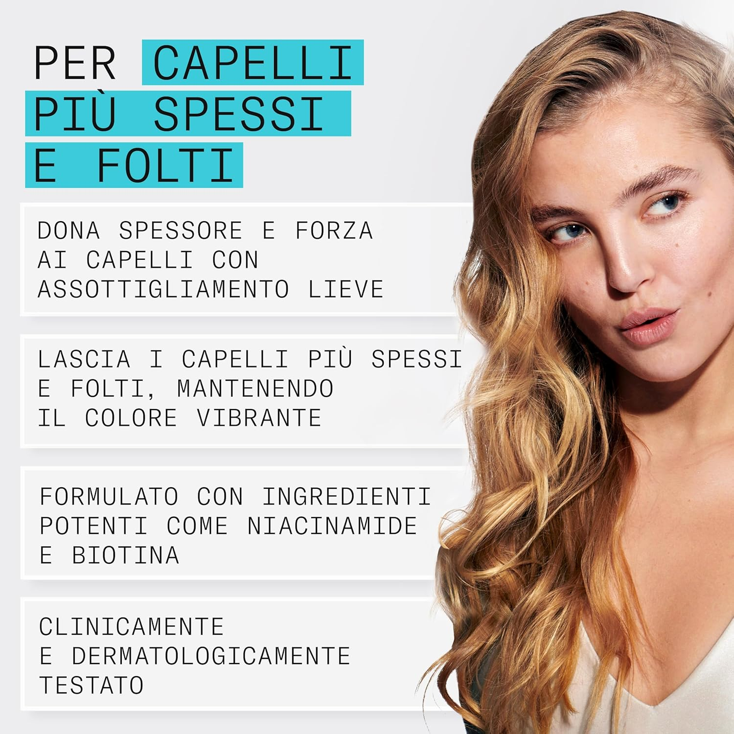 Nioxin System 3 Scalp plus Hair Thickening Shampoo for Damaged Hair with Light Thinning, 1000 Ml image number 1