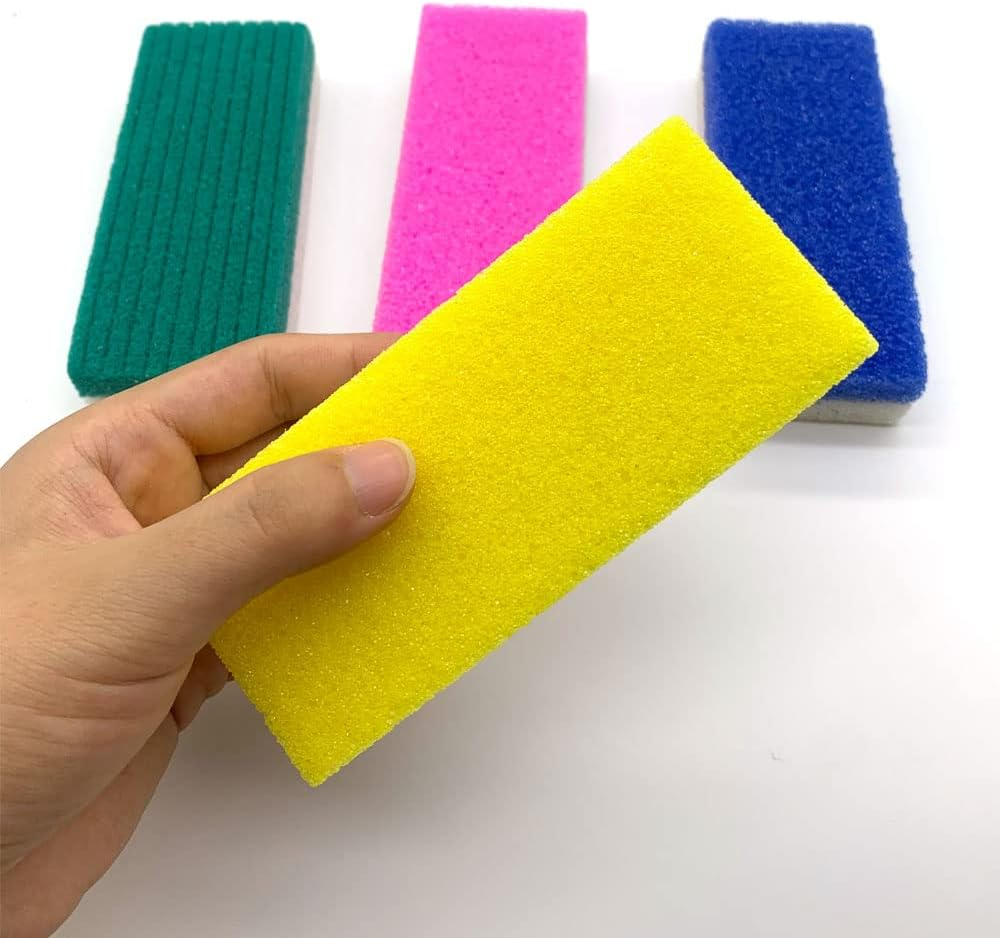 4 Pcs Foot Pumice Exfoliating Scrubber for Hard Skin Exfoliation Dead Skin Scrub Pedicure image number 4