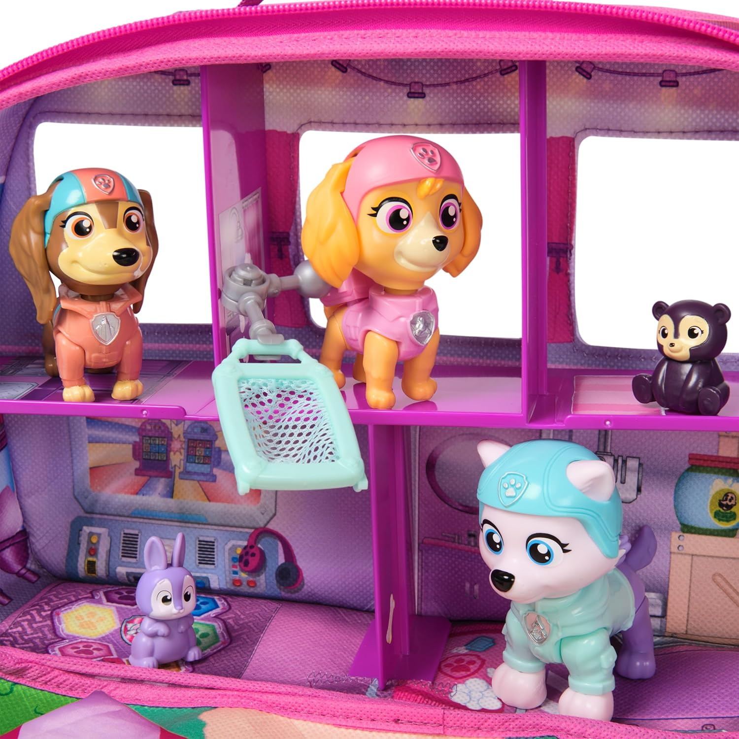 PAW Patrol Skye'S World Pupcation Rescue Set with Skye, Everest and Liberty Bobble Head Toy Figures and Campervan, Kids Toys for Boys and Girls Ages 3 and Up image number 5