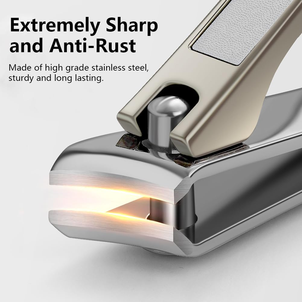 Vekol Nail Clippers Set 3 Pack, Fingernail Clipper for Men Women, Ingrown Nail Clipper, Ultra Sharp Slant Curved Blade Nail Clipper for Thick Toenails, Premium Stainless Steel Nail Clippers image number 1