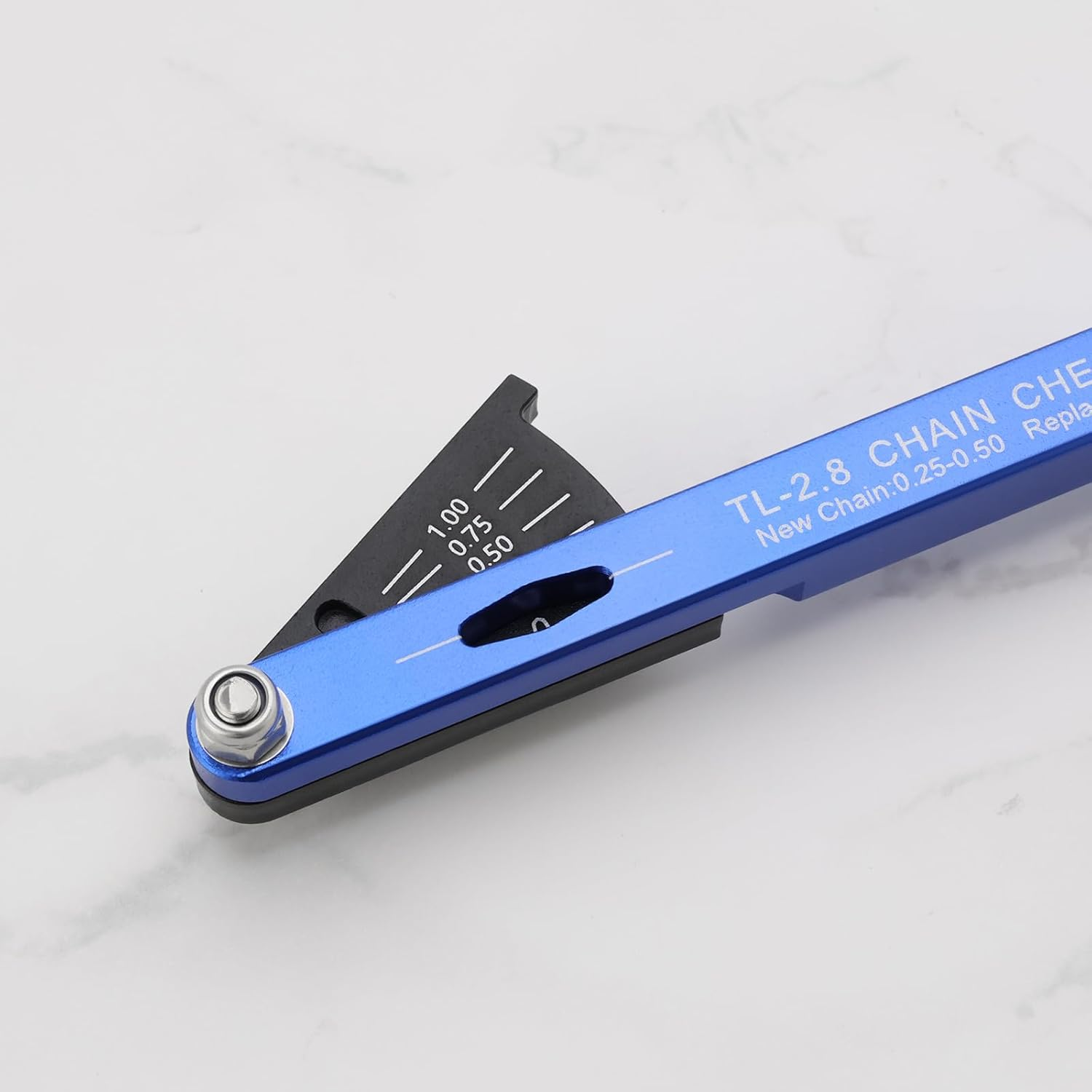 Ecsing 1Pc Aluminum Alloy Bicycle Chain Wear Indicator Checker Compatible with Shimano Compatible with SRAM Compatible with KMC Compatible with Campagnolo image number 1