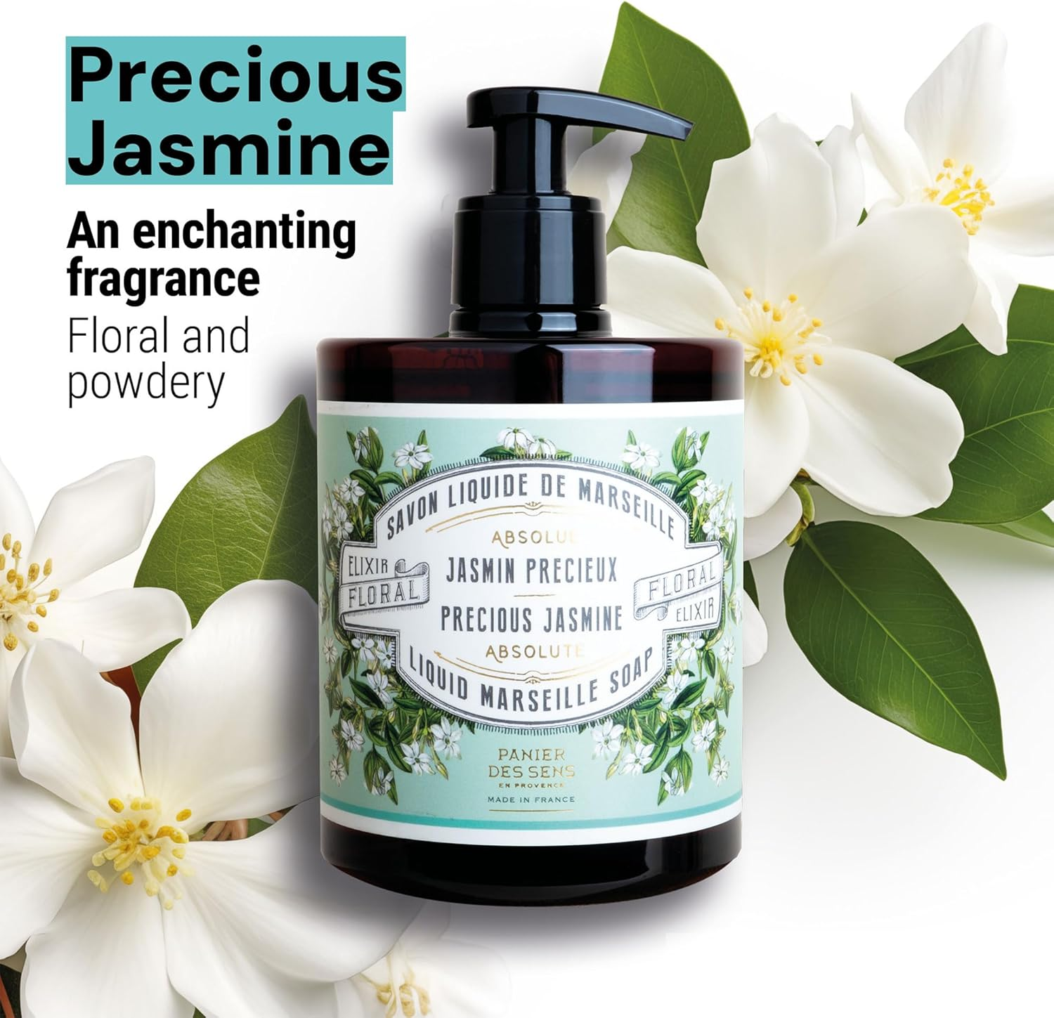 Panier Des Sens Liquid Marseille Soap, Precious Jasmine, 499G image number 2
