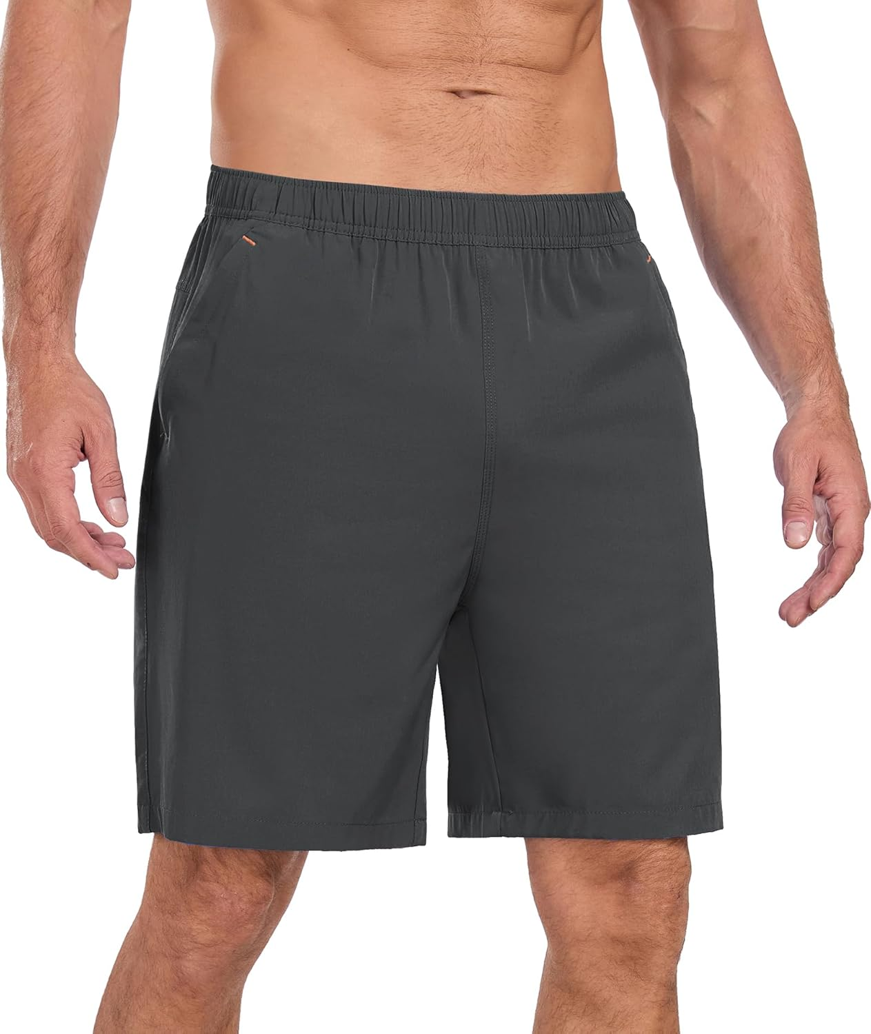 Gym Shorts for Men Quick Dry Fitness Sports Running Shorts Men Breathable with Zip Pockets