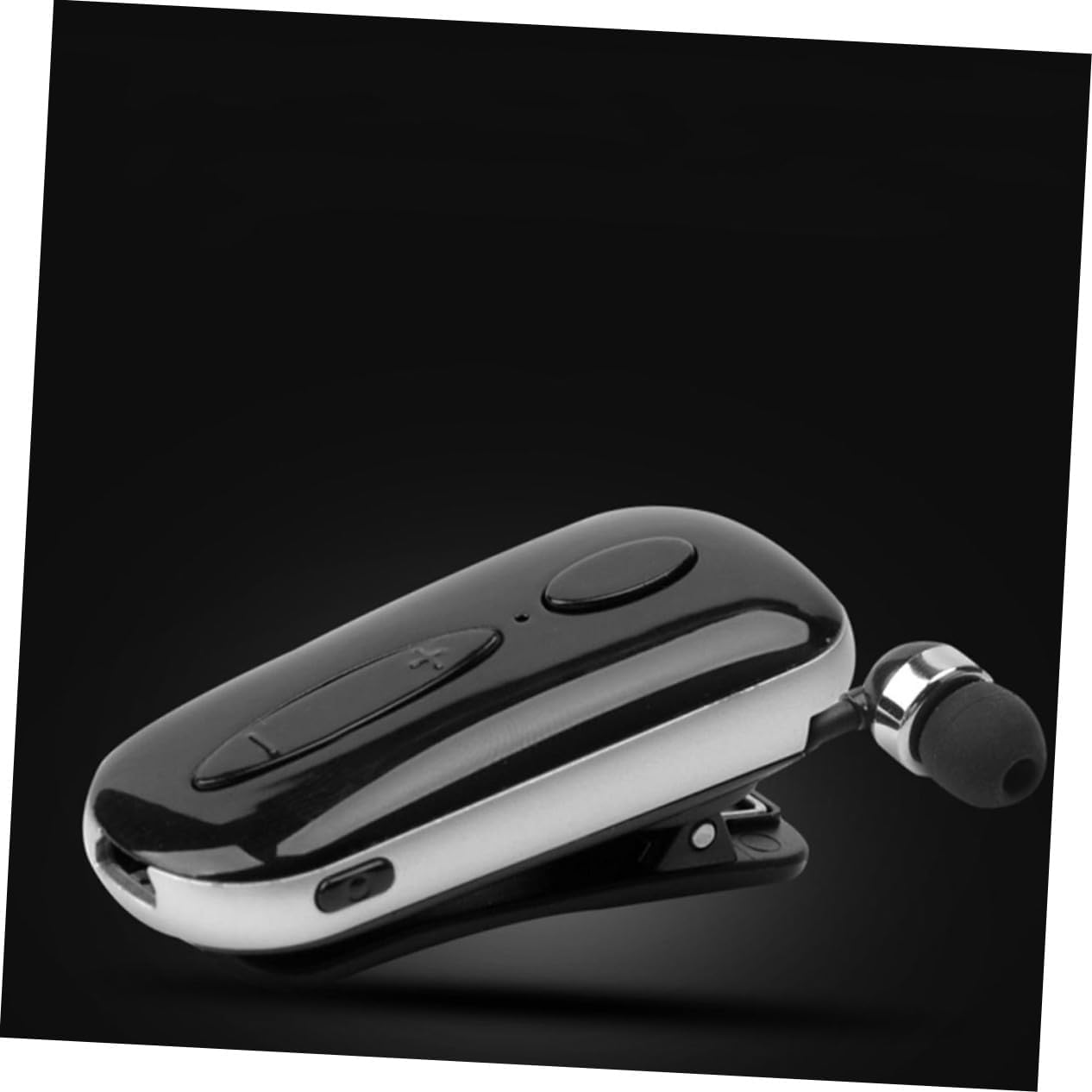 NUOBESTY Retractable Wireless Clip-On Earbuds Sports Headphone Lightweight Black for Running Workout with Adjustable Cable and Dc5.0V Compatibility image number 5