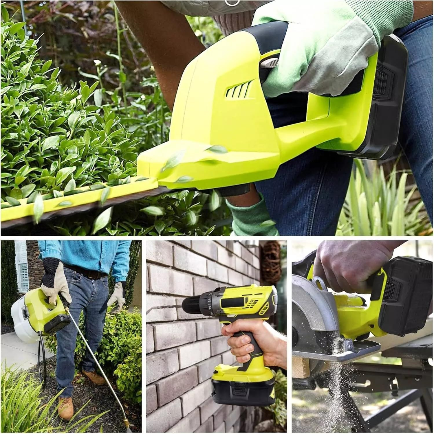 [Combo] 2X 18V 6Ah Ryobi One+ plus Compatible Batteries + 1X Charger High Capacity Replacement for Ryobi Tools image number 2