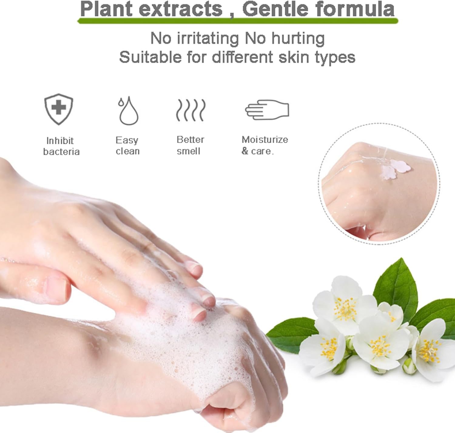 Tikapo 3-Pack (300Pcs) Petal Soap Paper Sheets in Clear PP Box, Portable Disposable Nature Foaming Hand Paper Soap Sheet for Hiking, Camping, Backpacking image number 3