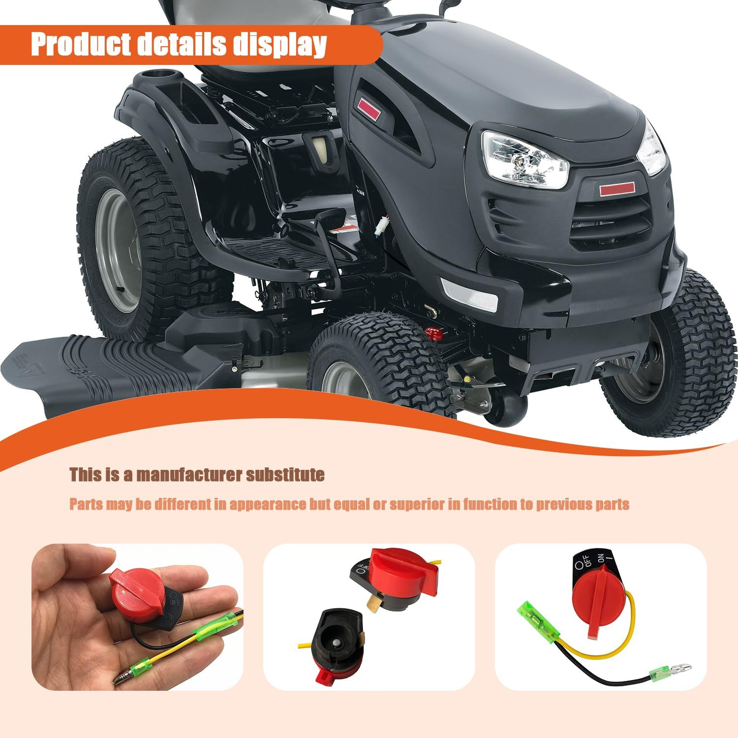 ON off Engine Stop Switch 36100-ZE1-015 Compatible with Honda GX120 GX160 GX200 GX240 GX270 GX340 GX390 Re