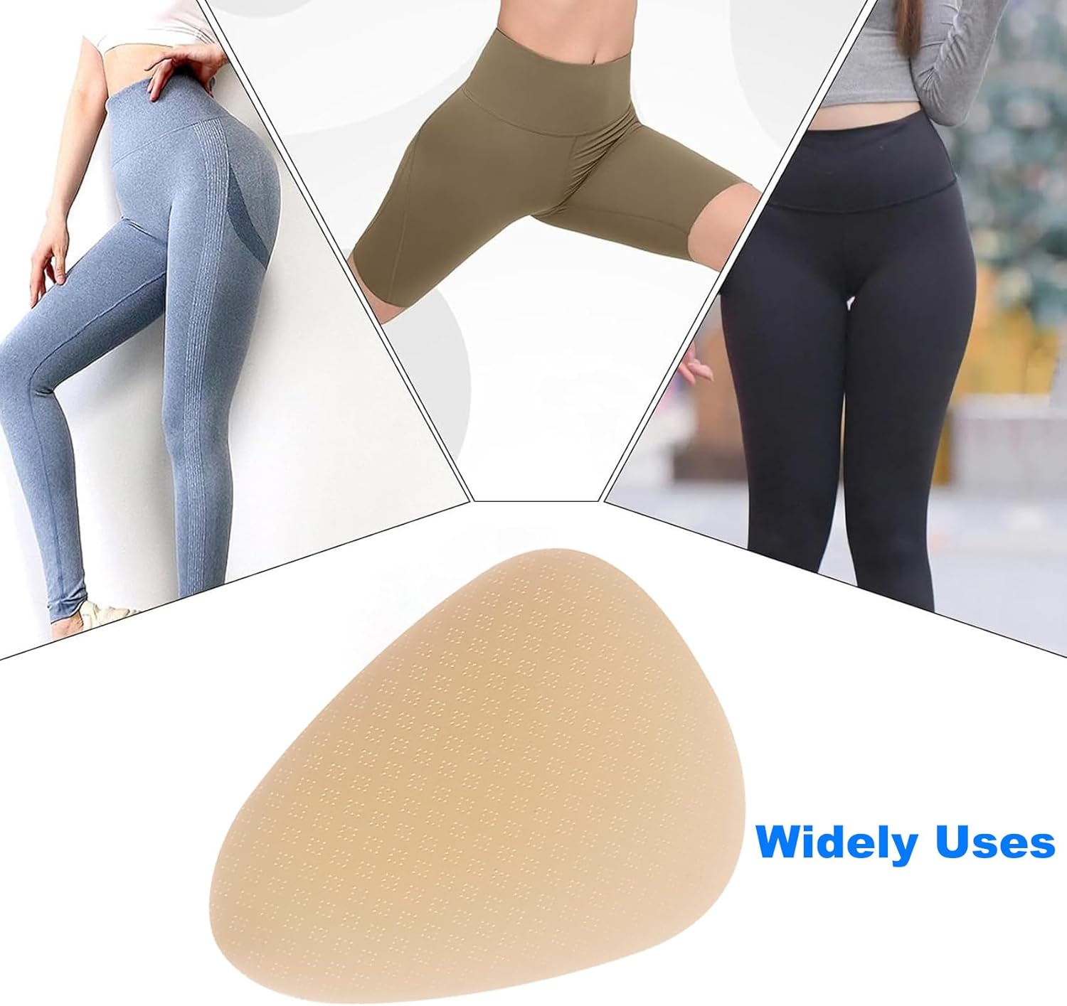 AUTENS Camel Toe Concealer Pads 6-Pack, Seamless No-Show Cover, 2000 Air Vents Memory Foam Cushions for Women, Non-Adhesive & Reusable, Discreet under Yoga Pants, Leggings, Swimsuits image number 6