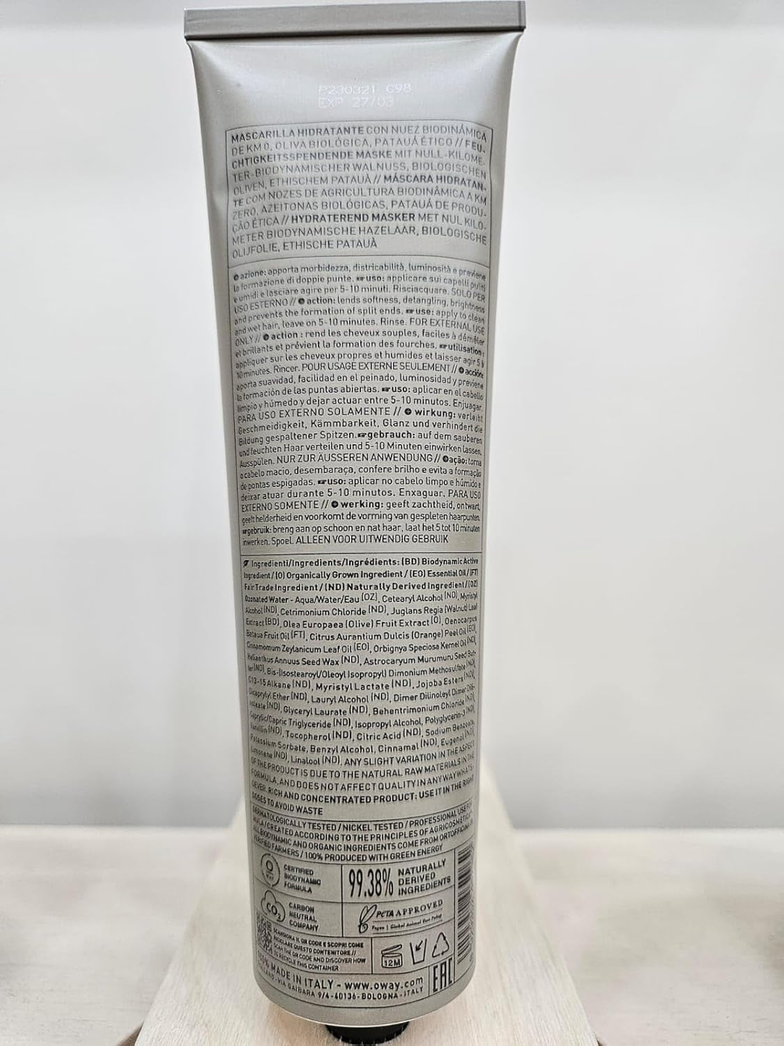 Oway Moisturizing Hair Mask 5Oz/150Ml